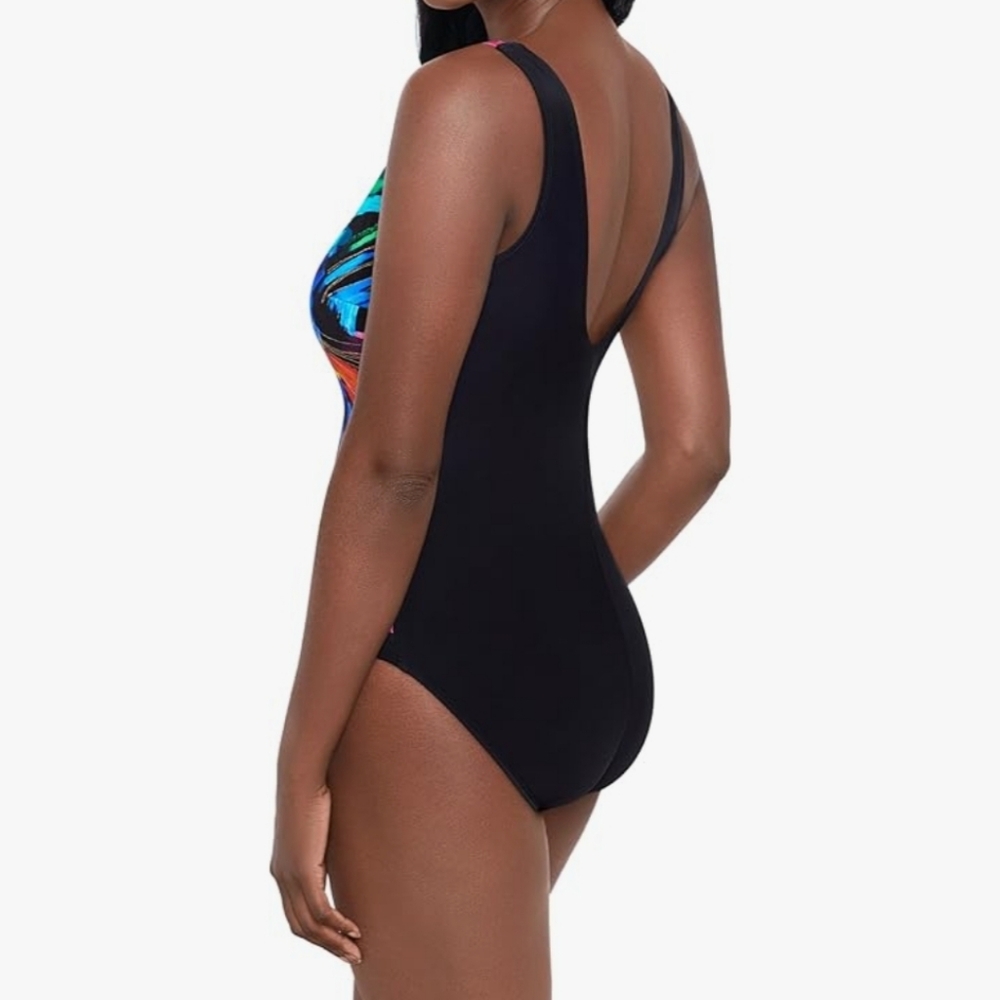 Great Lengths Women's Sash Tank One Piece Swimsuit - Picture 3 of 6